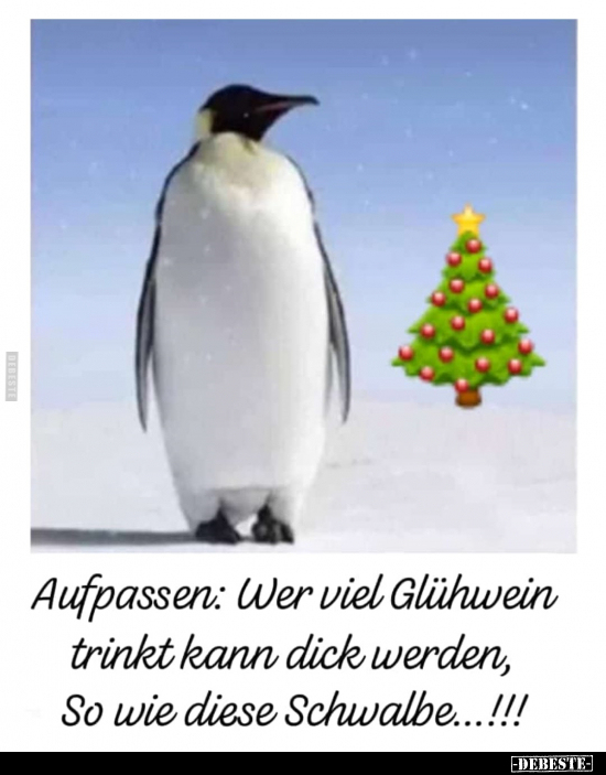 Aufpassen: Wer viel Glühwein trinkt kann dick werden.. - Lustige Bilder | DEBESTE.de