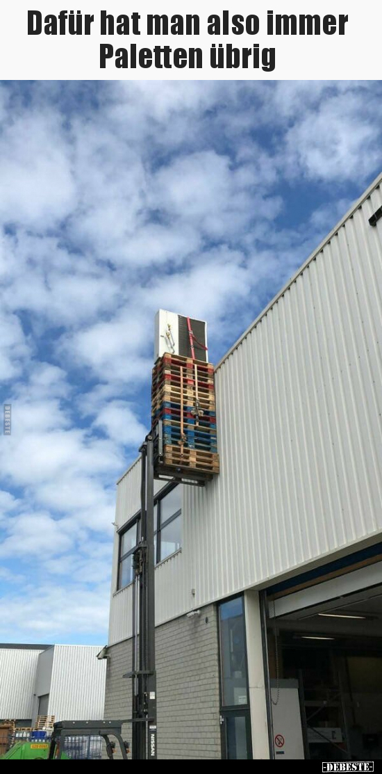 Dafür hat man also immer Paletten übrig..