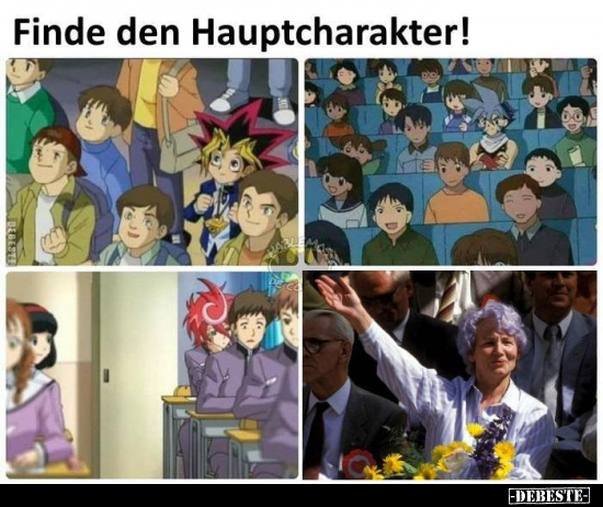 Finde den Hauptcharakter!