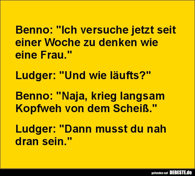 Benno: "Ich versuche jetzt seit einer Woche.." - Lustige Bilder | DEBESTE.de