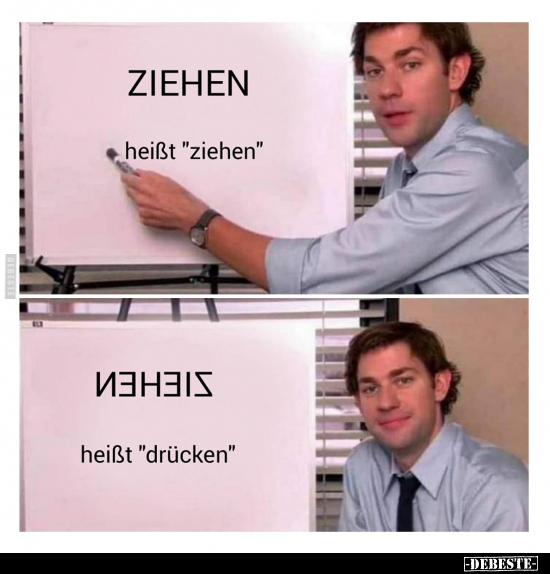 ZIEHEN heißt "ziehen"
