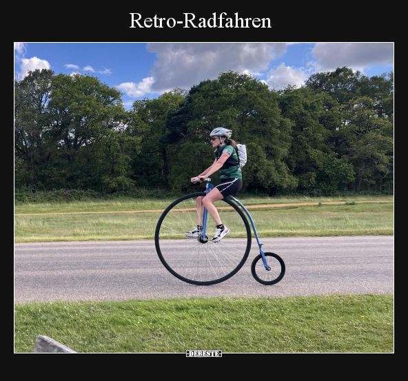 Retro-Radfahren.. - Lustige Bilder | DEBESTE.de