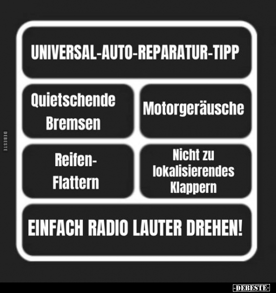 Univerasl-Auto-Reparatur-Tipp... - Lustige Bilder | DEBESTE.de