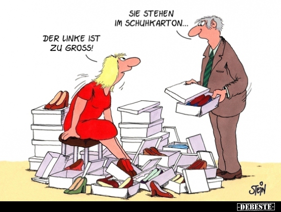 Der Linke ist zu groß..