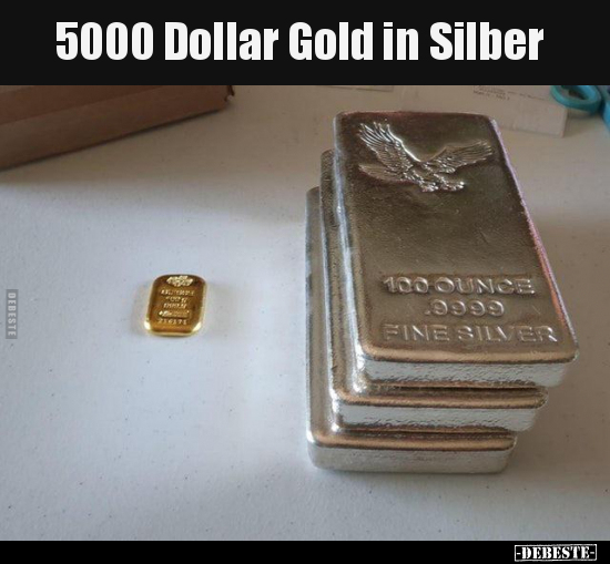 5000 Dollar Gold in Silber.. - Lustige Bilder | DEBESTE.de