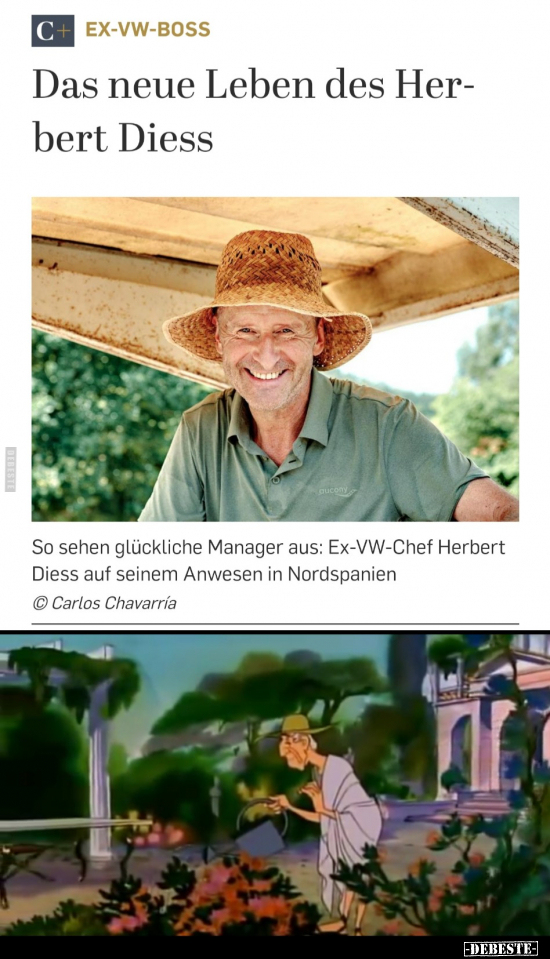 Das neue Leben des Herbert Diess.. - Lustige Bilder | DEBESTE.de