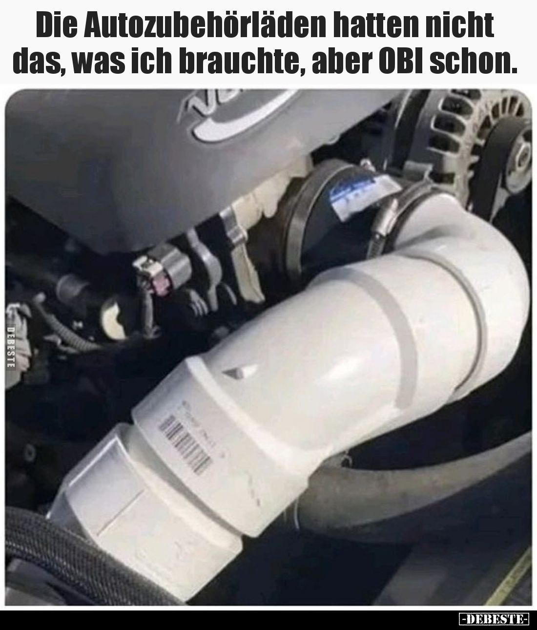 Die Autozubehörläden hatten nicht das, was ich brauchte, aber OBI schon.