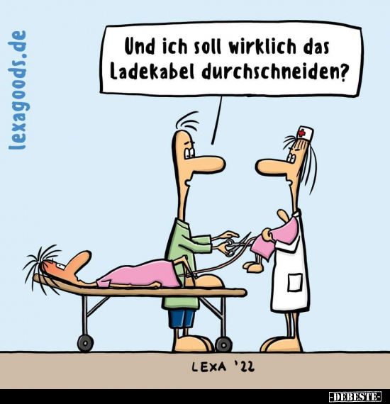 Und ich soll wirklich das Ladekabel durchschneiden?.. - Lustige Bilder | DEBESTE.de