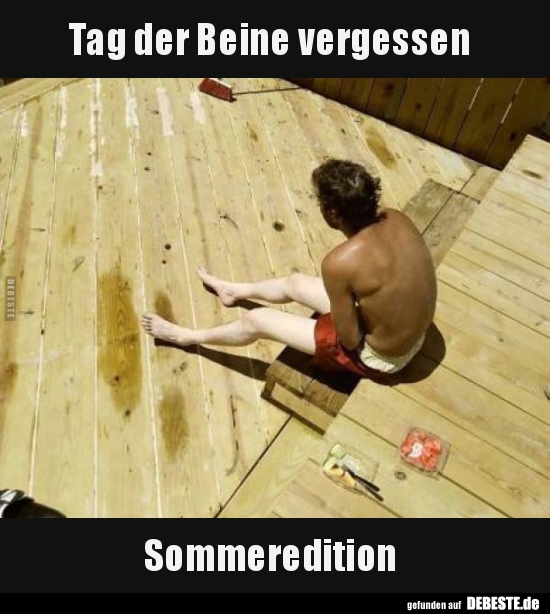 Tag der Beine vergessen.. - Lustige Bilder | DEBESTE.de