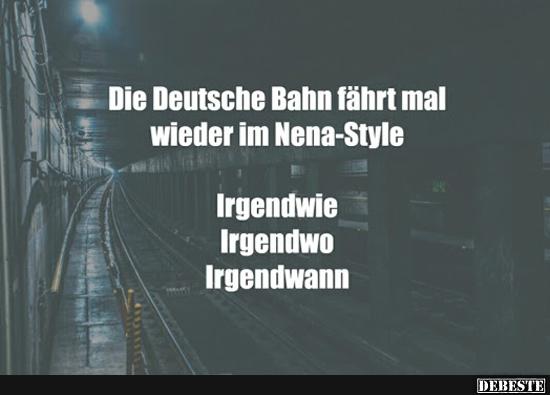 Die Deutsche Bahn fährt mal wieder im Nena-Style..