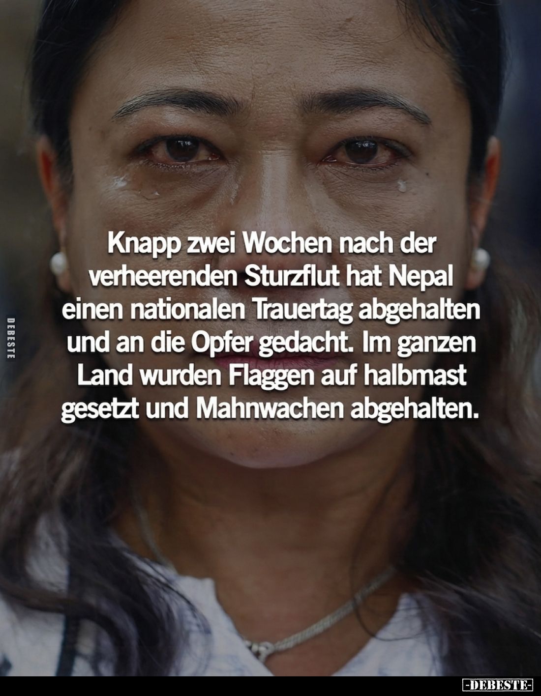 Knapp zwei Wochen nach der verheerenden Sturzflut hat Nepal einen nationalen Trauertag abgehalten und an die Opfer gedacht. I...