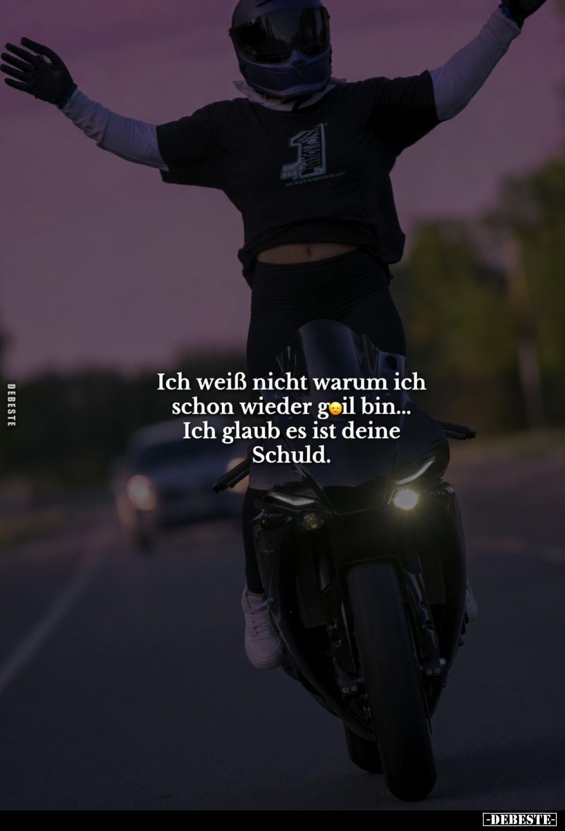 Ich weiß nicht warum ich schon wieder geil bin... Ich glaub es ist deine Schuld.