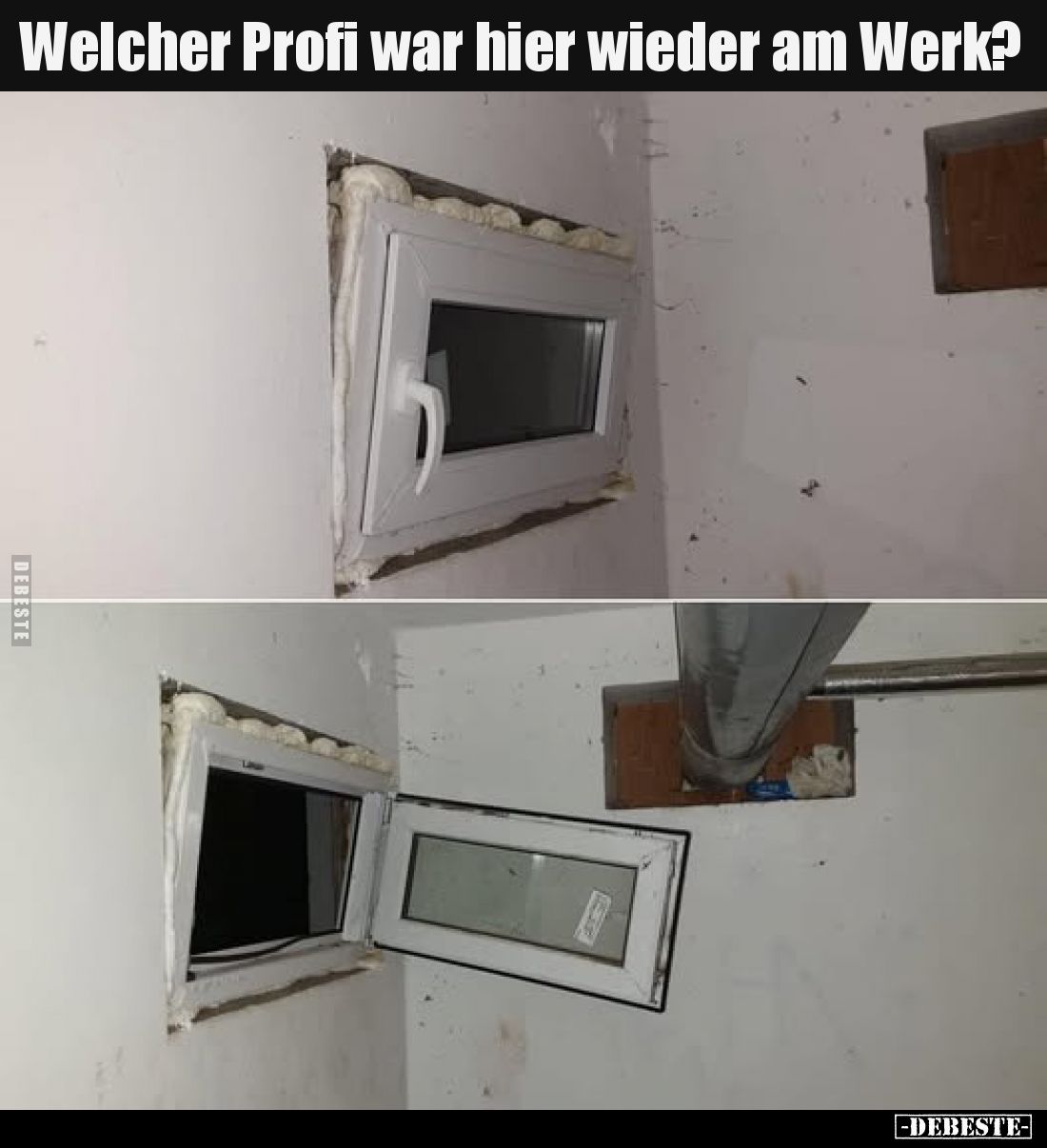 Welcher Profi war hier wieder am Werk?