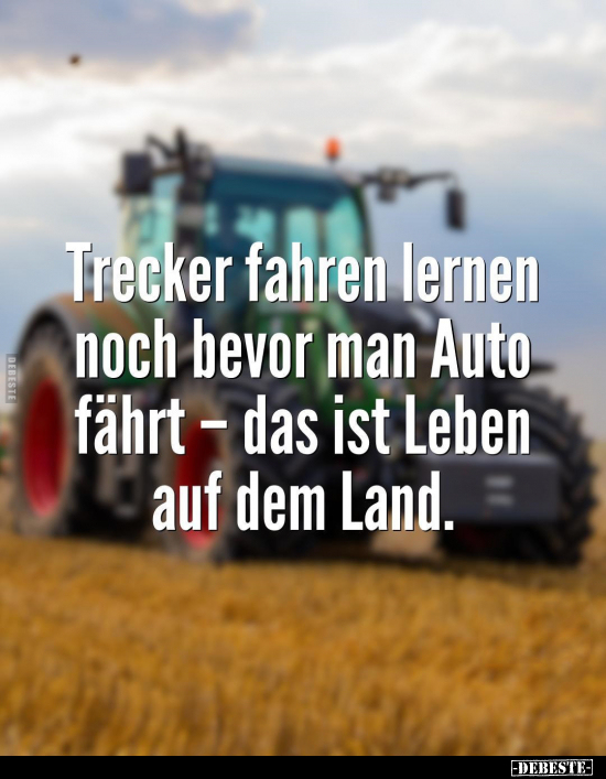 Trecker fahren lernen noch bevor man Auto fährt.. - Lustige Bilder | DEBESTE.de