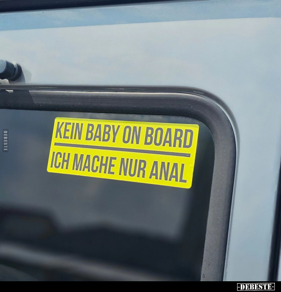 Kein Baby on Board.. - Lustige Bilder | DEBESTE.de