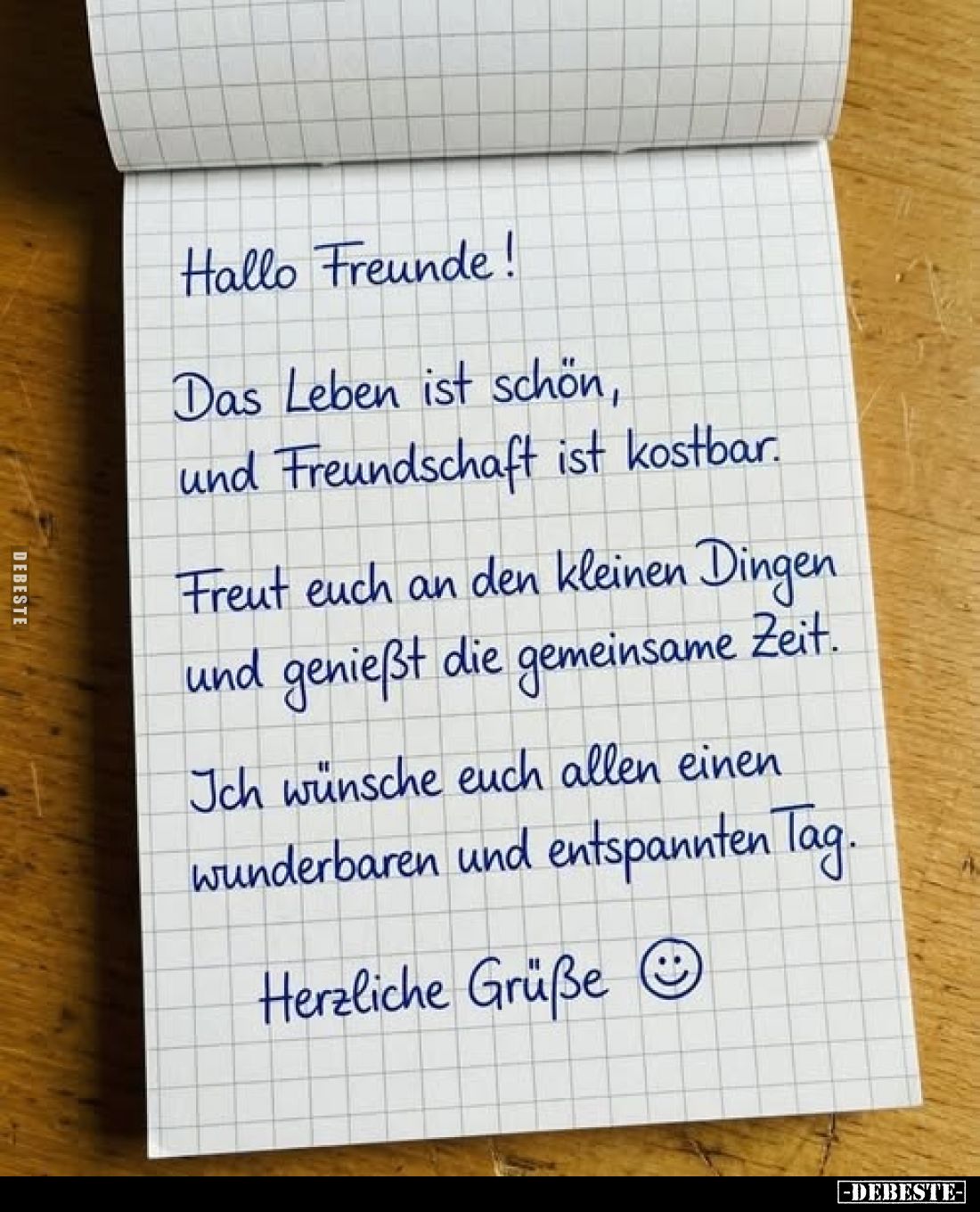 Hallo Freunde! Das Leben ist schön, und Freundschaft ist.. - Lustige Bilder | DEBESTE.de