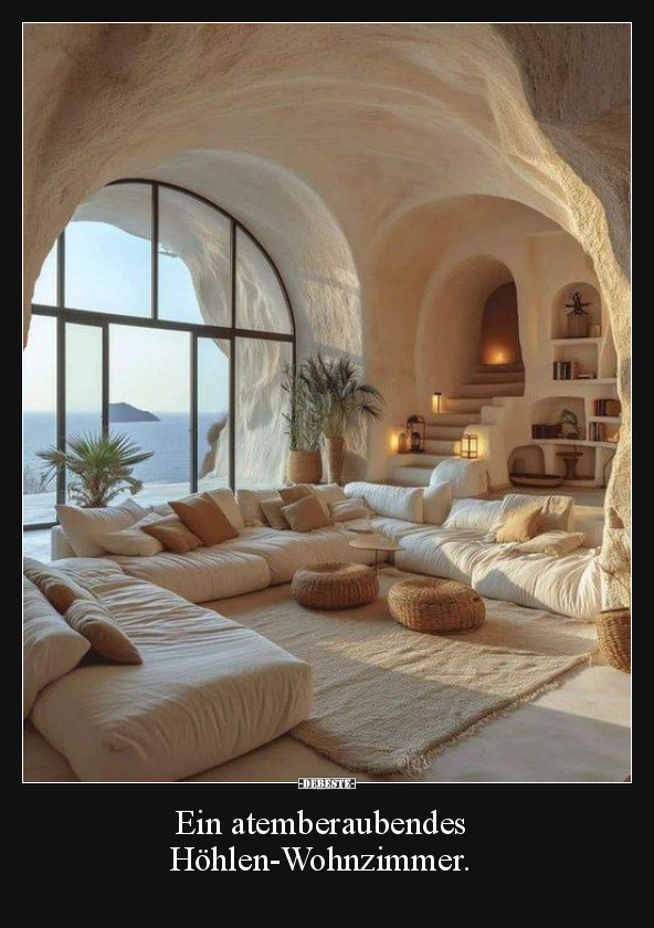 Ein atemberaubendes Höhlen-Wohnzimmer... - Lustige Bilder | DEBESTE.de