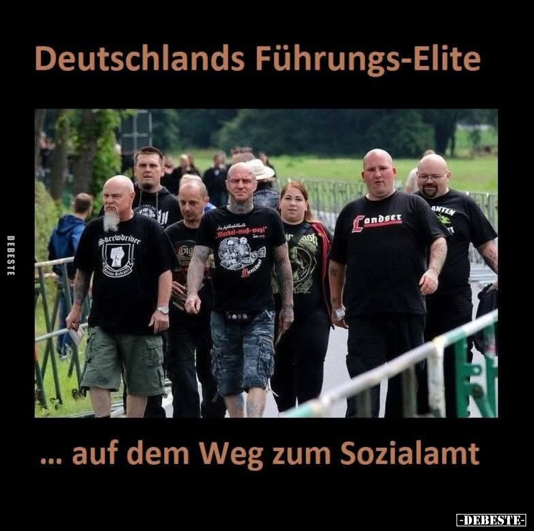 Deutschlands Führungs-Elite
auf dem Weg zum Sozialamt.