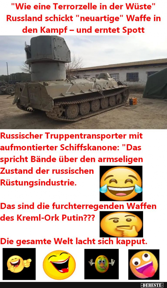 Putins Karnevalmilitär erheitert die Welt. - Lustige Bilder | DEBESTE.de