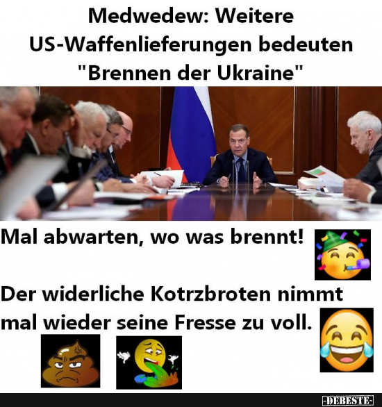 Putins Oberknallkopf hetzt wieder - Lustige Bilder | DEBESTE.de