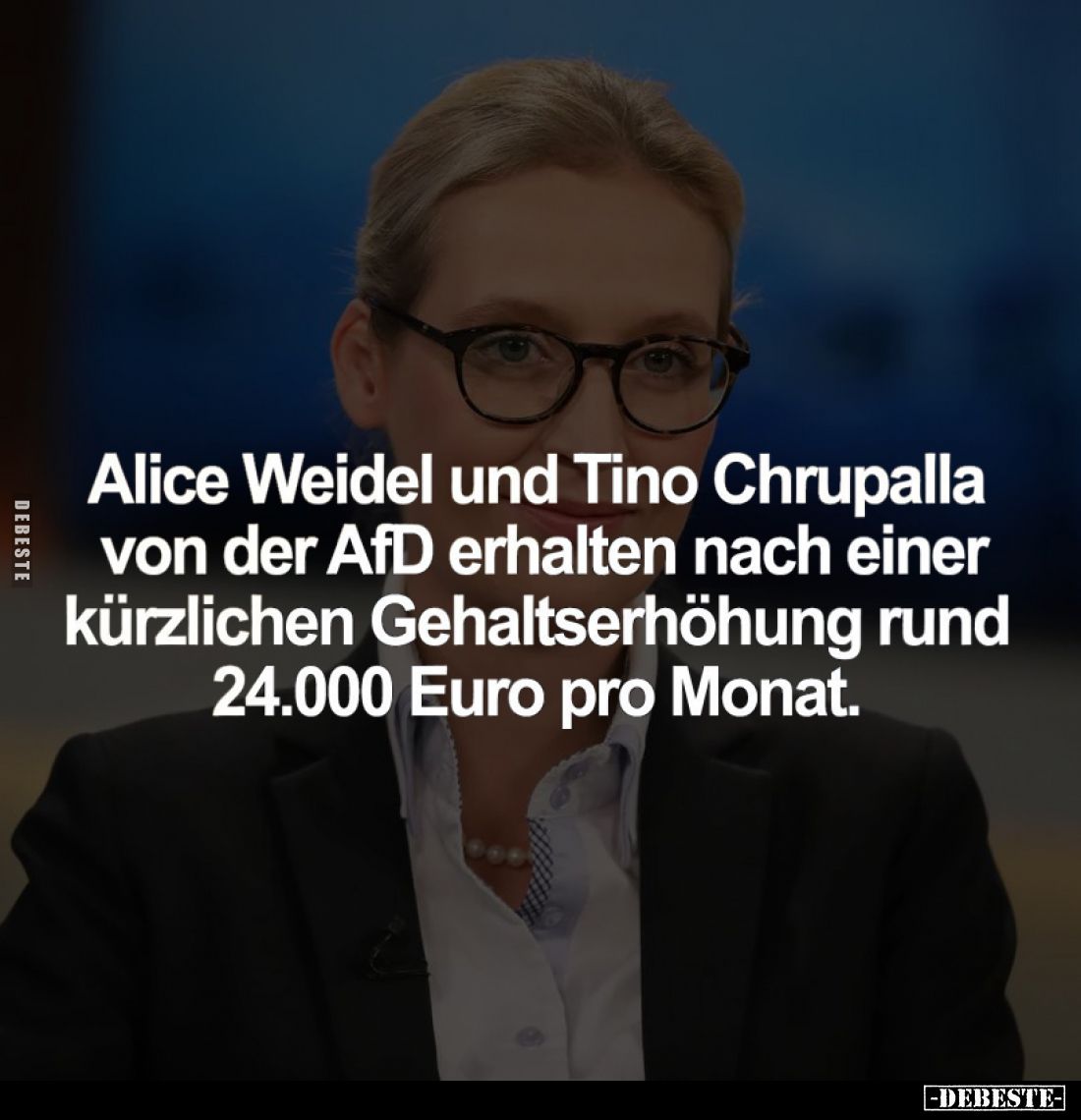 Alice Weidel und Tino Chrupalla von der AfD erhalten nach einer kürzlichen Gehaltserhöhung rund 24.000 Euro pro Monat.