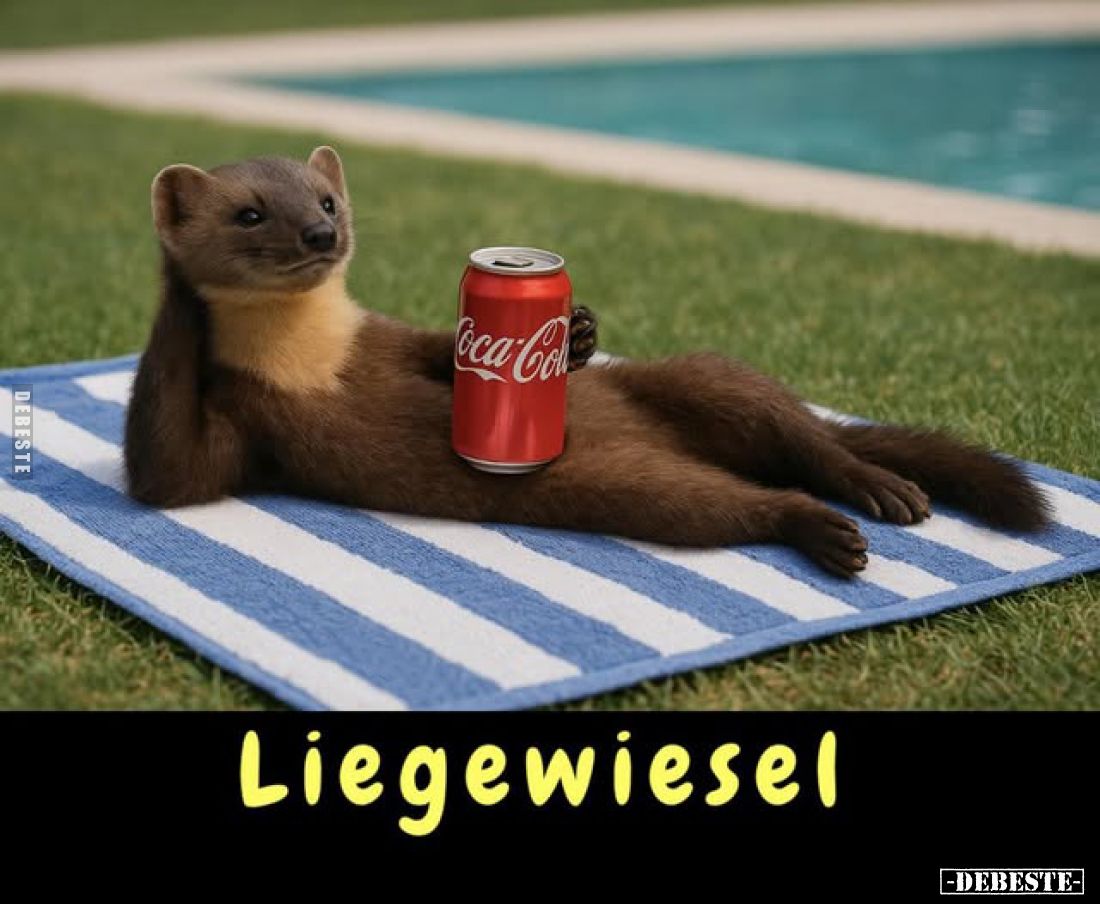 Liegewiesel.