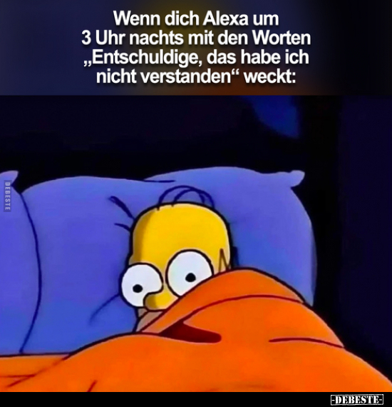 Wenn dich Alexa um 3 Uhr nachts mit den Worten.. - Lustige Bilder | DEBESTE.de