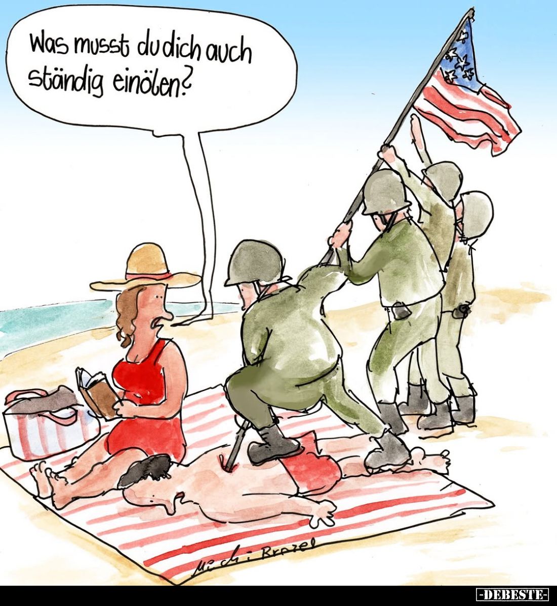 Was musst du dich auch ständig einölen?.. - Lustige Bilder | DEBESTE.de