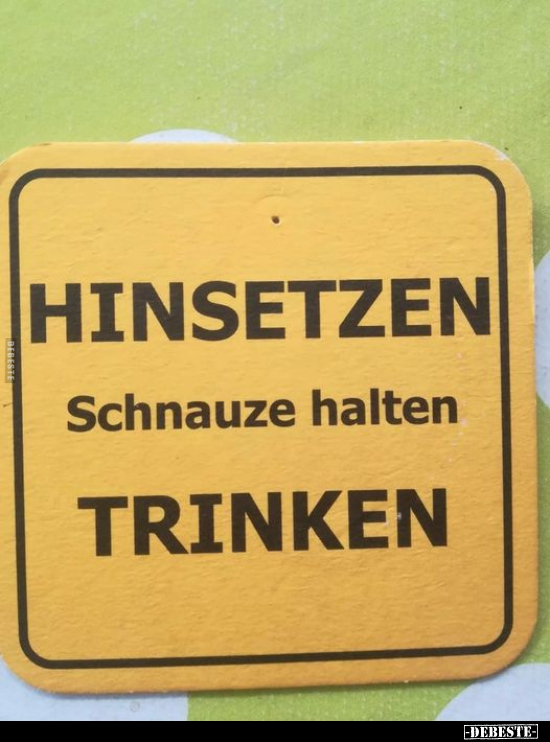 Hinsetzen Schnauze halten trinken... - Lustige Bilder | DEBESTE.de