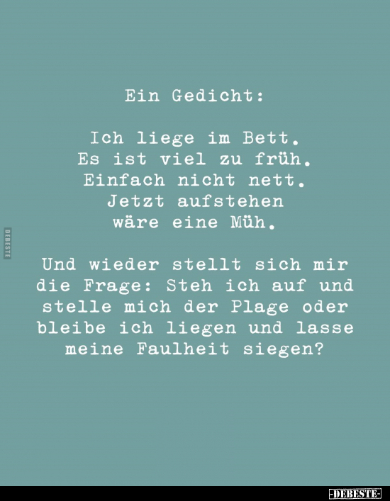 Ein Gedicht.. - Lustige Bilder | DEBESTE.de