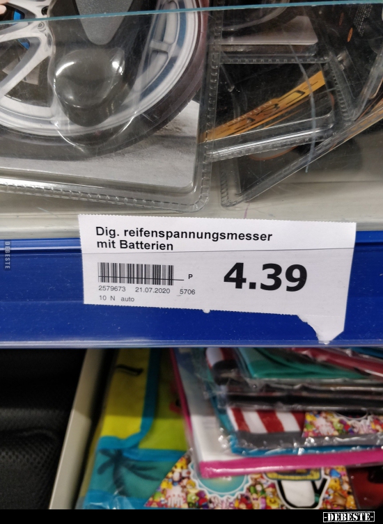 Dig. reifenspannungsmesser mit Batterien..