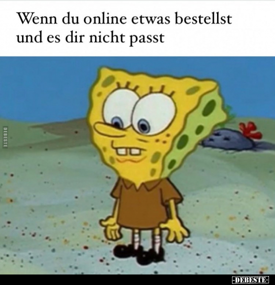 Wenn du online etwas bestellst und es dir nicht passt.. - Lustige Bilder | DEBESTE.de