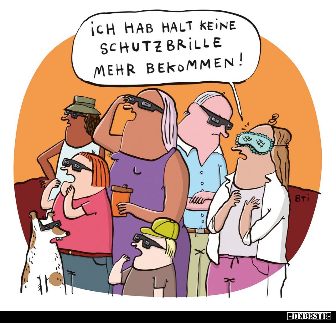 Ich hab halt keine Schutzbrille mehr bekommen!