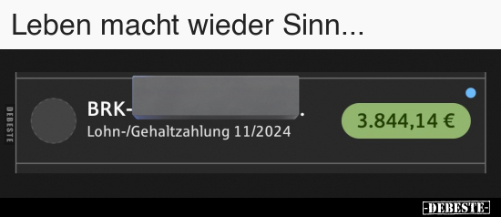 Leben macht wieder Sinn... - Lustige Bilder | DEBESTE.de