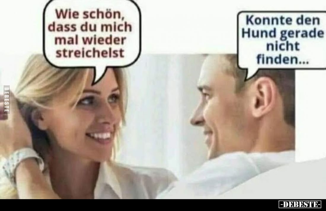 Wie schön, dass du mich mal wieder streichelst.
Konnte den Hund gerade nicht finden...