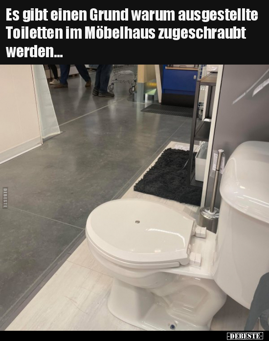 Es gibt einen Grund warum ausgestellte Toiletten im.. - Lustige Bilder | DEBESTE.de