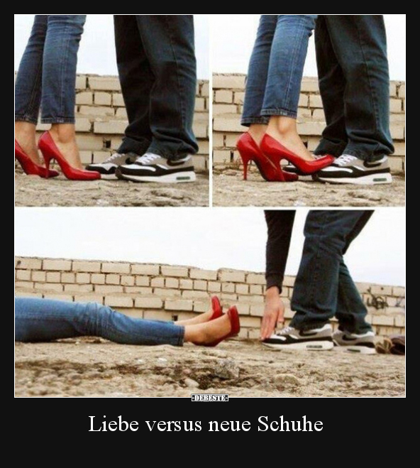 Liebe versus neue Schuhe.. - Lustige Bilder | DEBESTE.de