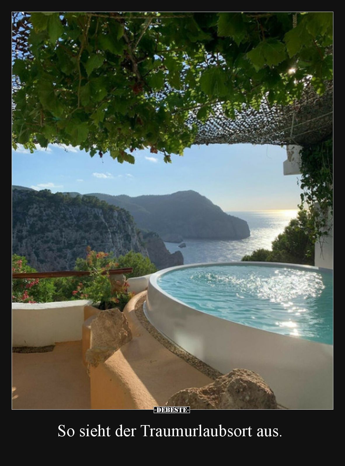 So sieht der Traumurlaubsort aus.