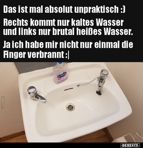 Das ist mal absolut unpraktisch :)