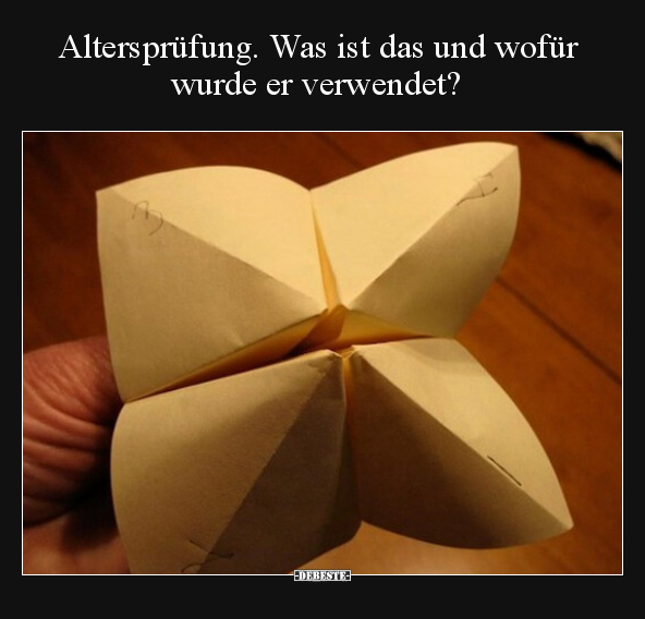 Altersprüfung. Was ist das und wofür wurde er.. - Lustige Bilder | DEBESTE.de