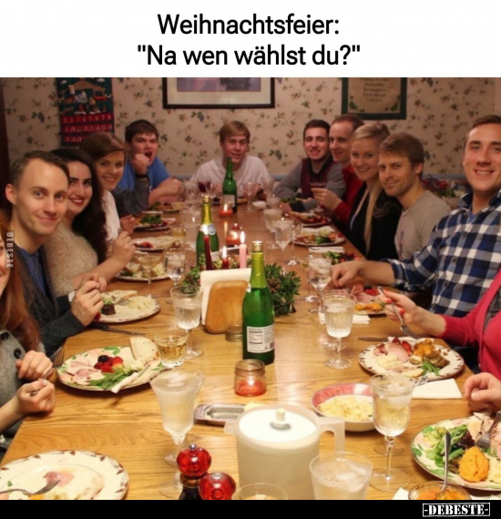 Weihnachtsfeier: "Na wen wählst du?".. - Lustige Bilder | DEBESTE.de