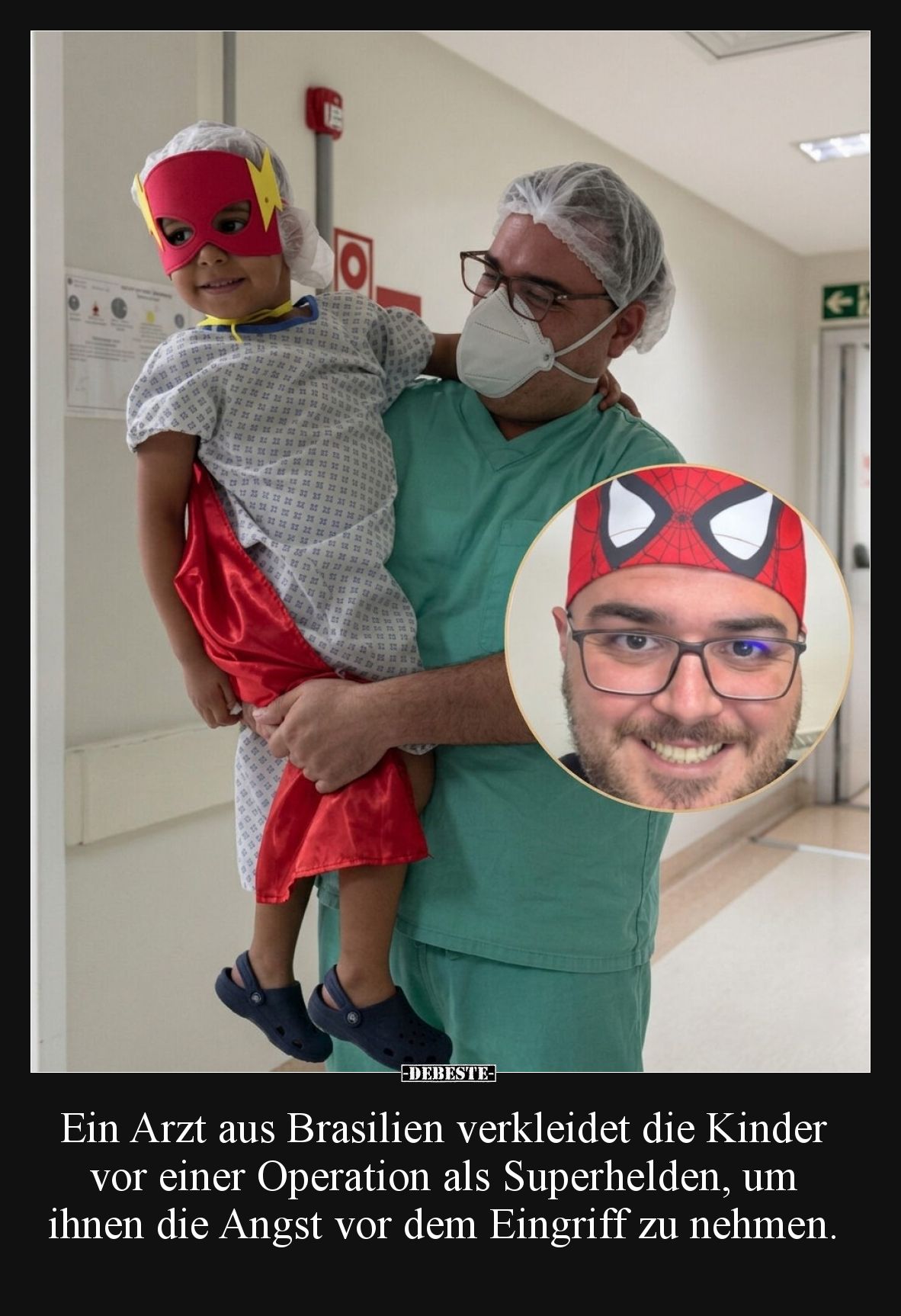 Ein Arzt aus Brasilien verkleidet die Kinder... - Lustige Bilder | DEBESTE.de