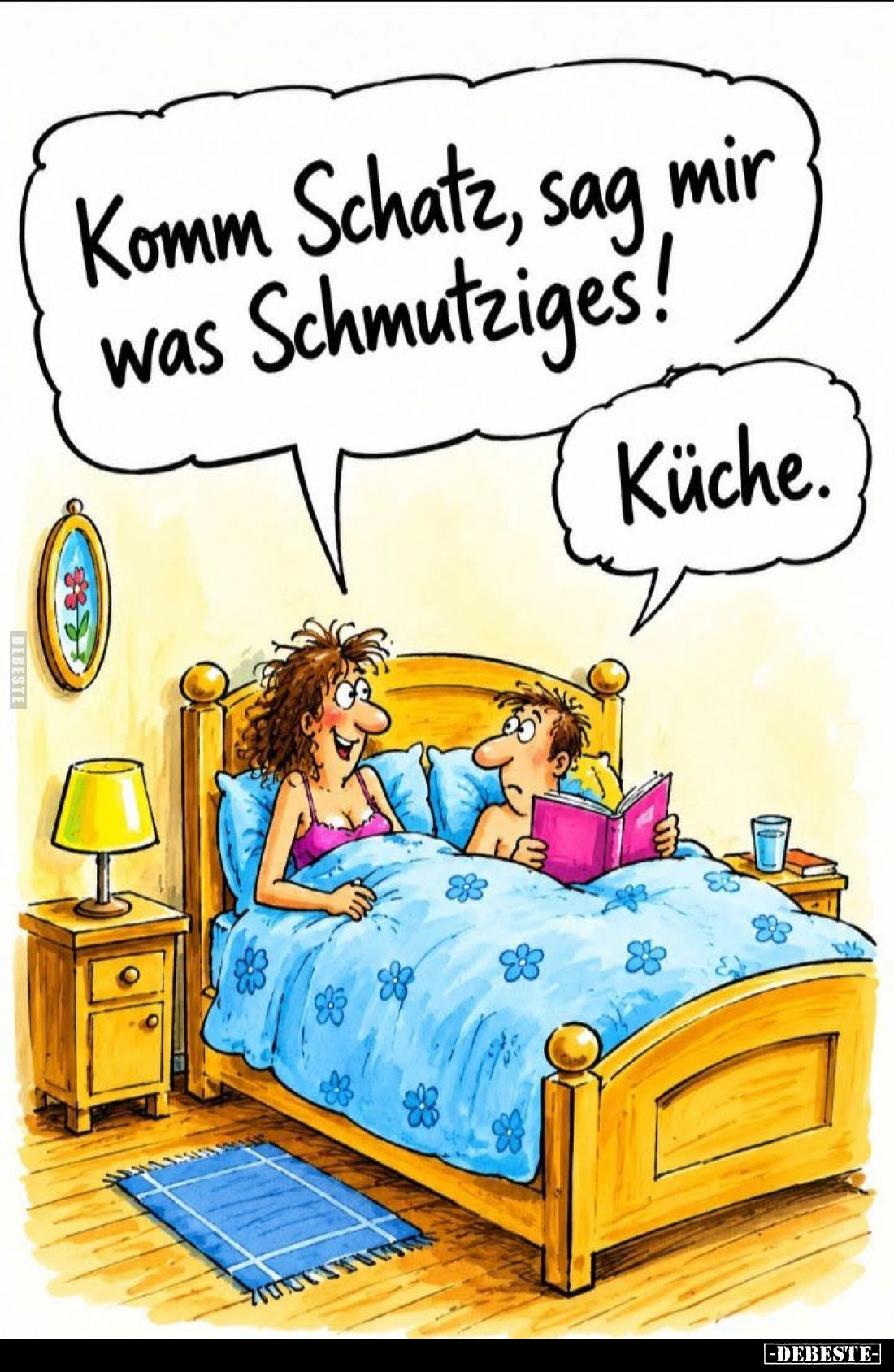 Komm Schatz, sag mir was Schmutziges!

Küche.
