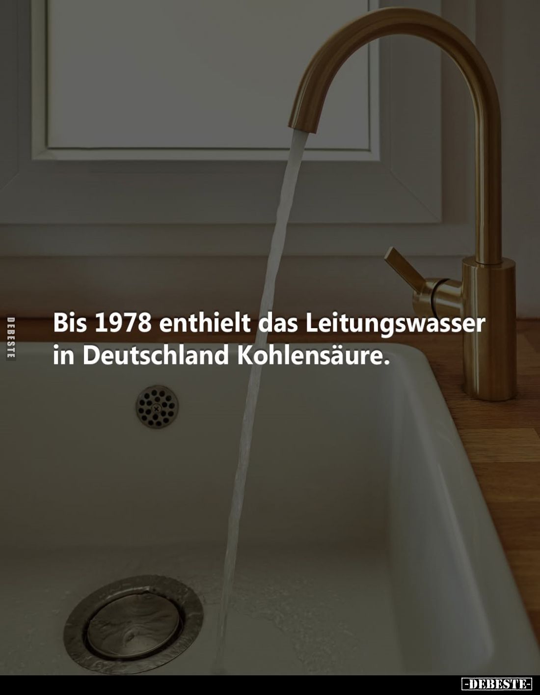 Bis 1978 enthielt das Leitungswasser in Deutschland Kohlensäure.