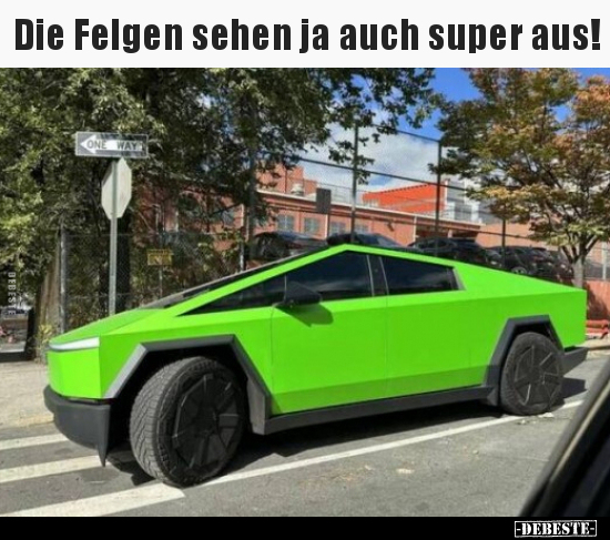 Die Felgen sehen ja auch super aus... - Lustige Bilder | DEBESTE.de