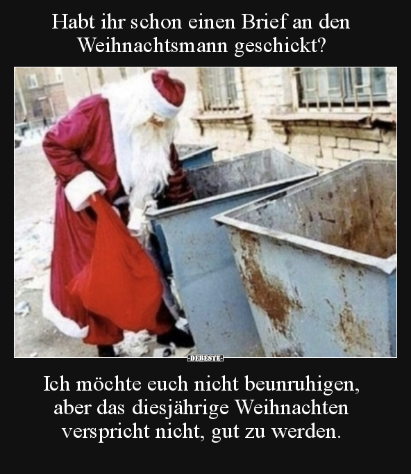 Habt ihr schon einen Brief an den Weihnachtsmann.. - Lustige Bilder | DEBESTE.de