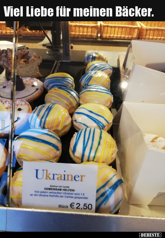 Viel Liebe für meinen Bäcker.