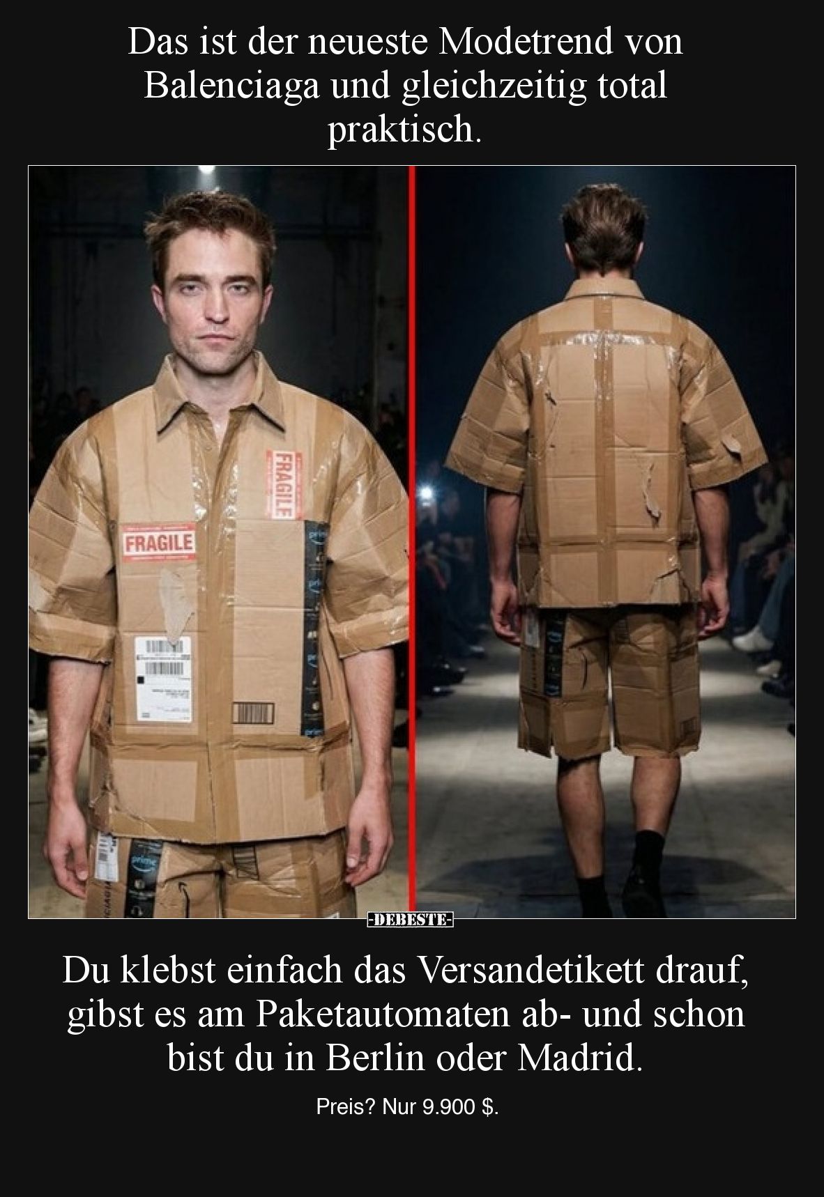 Das ist der neueste Modetrend von Balenciaga und.. - Lustige Bilder | DEBESTE.de