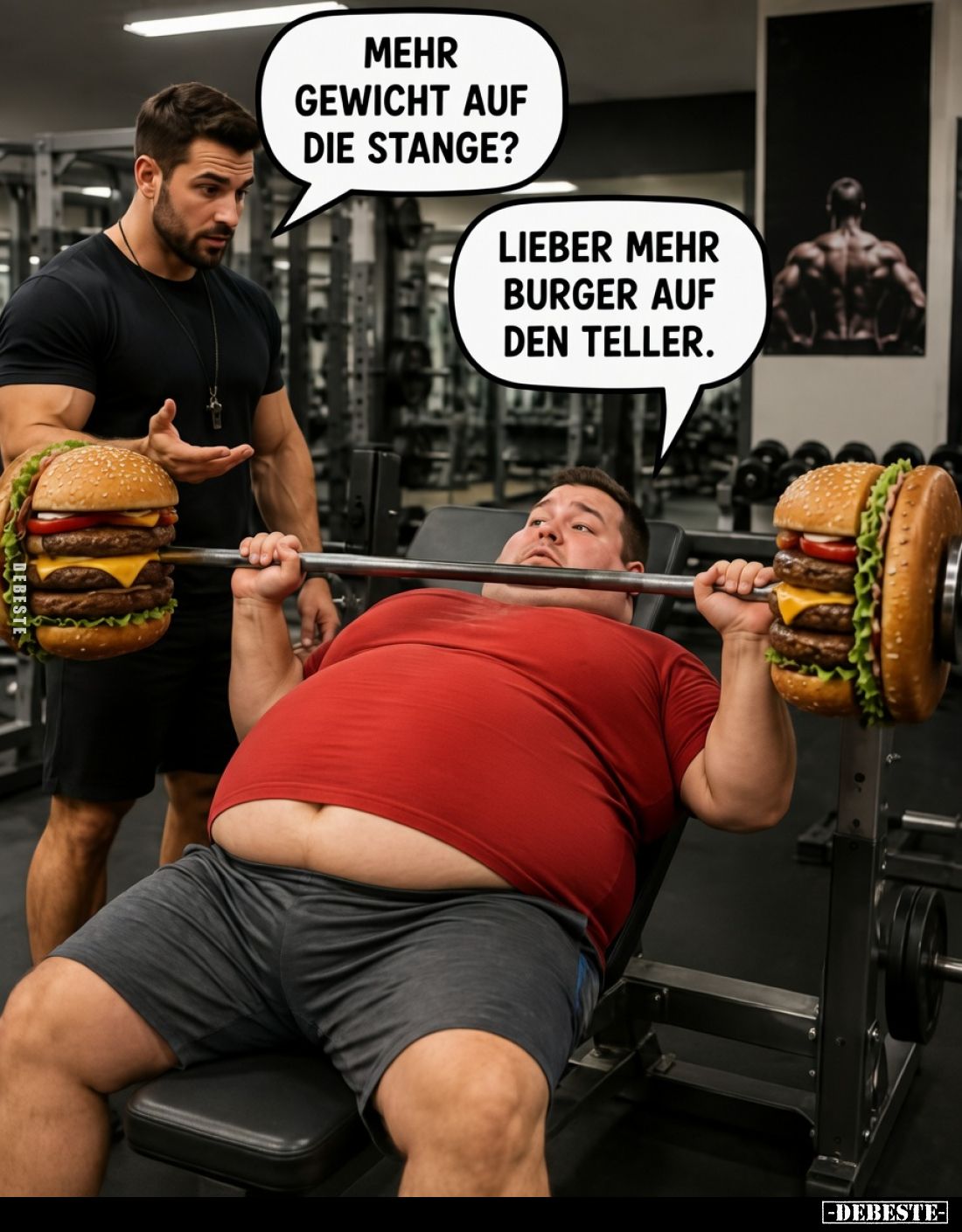 Mehr Gewicht auf die Stange?

Lieber mehr Burger auf den Teller.