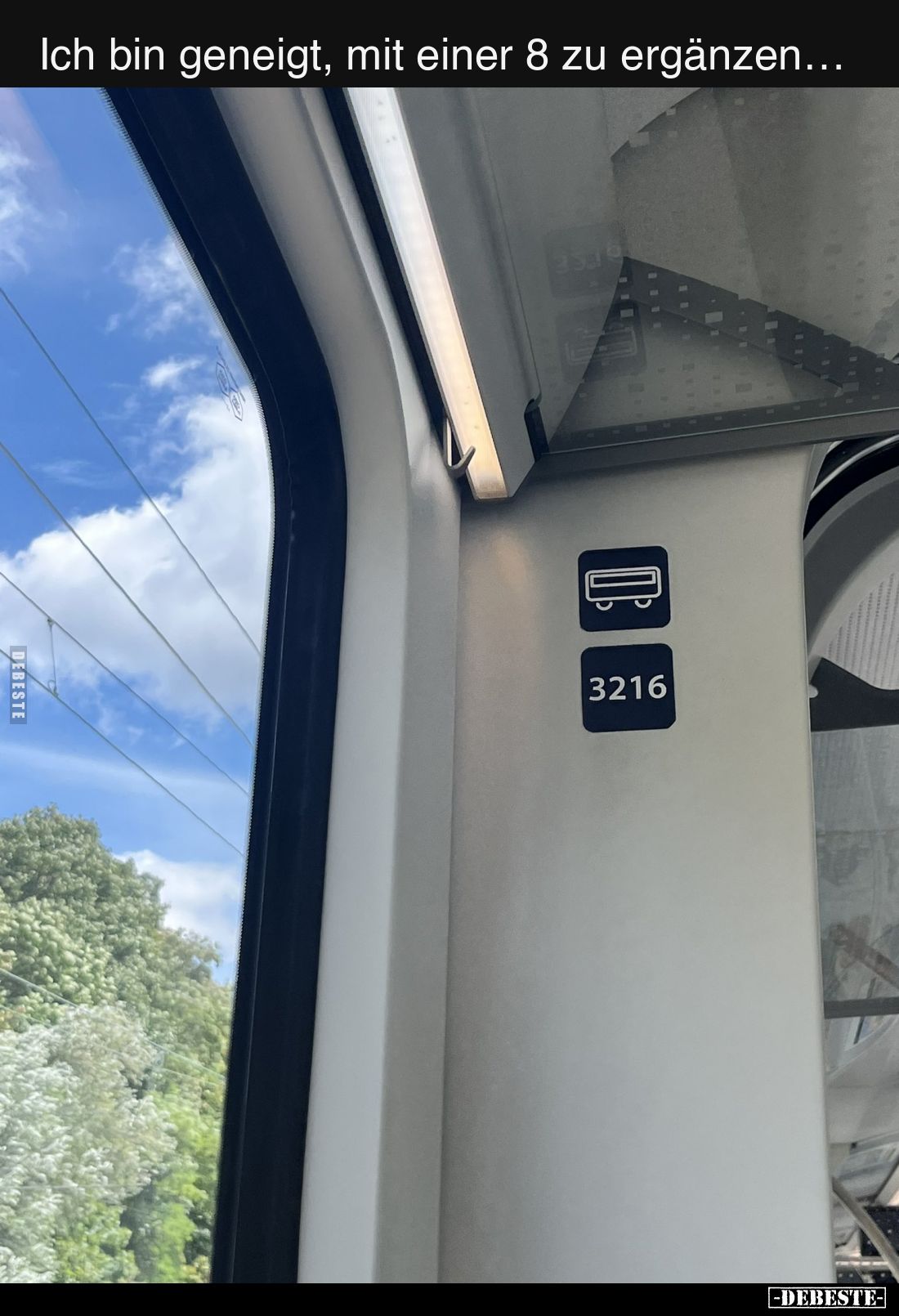 Ich bin geneigt, mit einer 8 zu ergänzen…